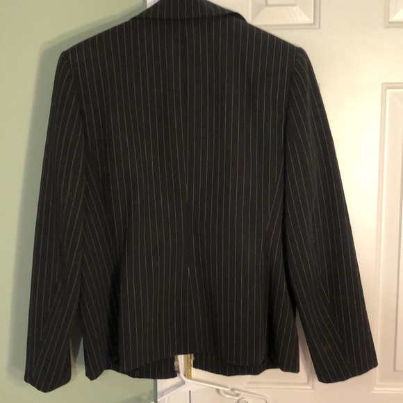 Pinstripe Suit Set with Blazer, Pants and Skirt - Picture 3 of 10